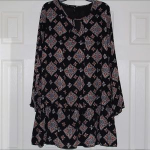 Black Patterned Dress